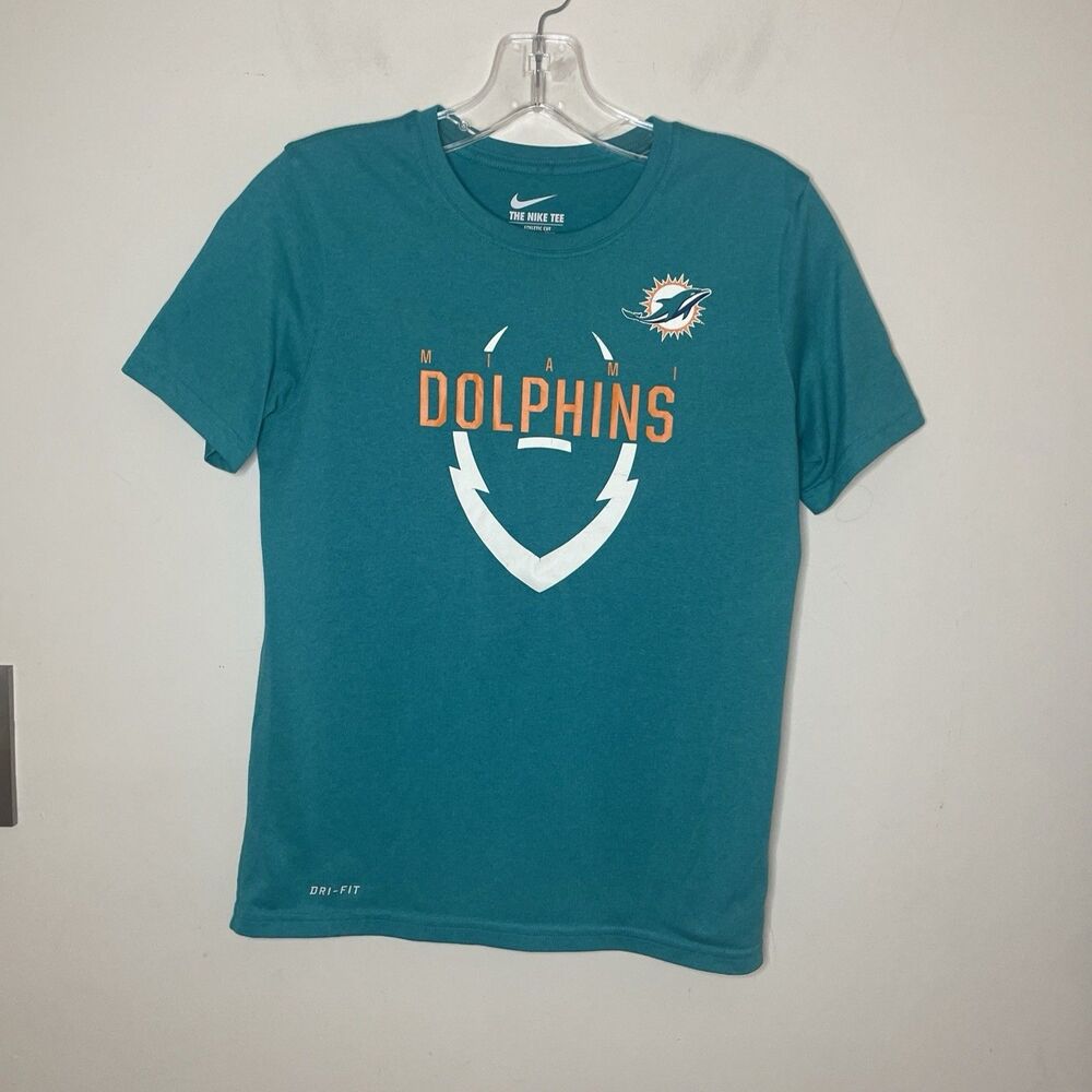 Miami Dolphins Nike Dri Fit Youth Boys M 12 Short Sleeve NFL